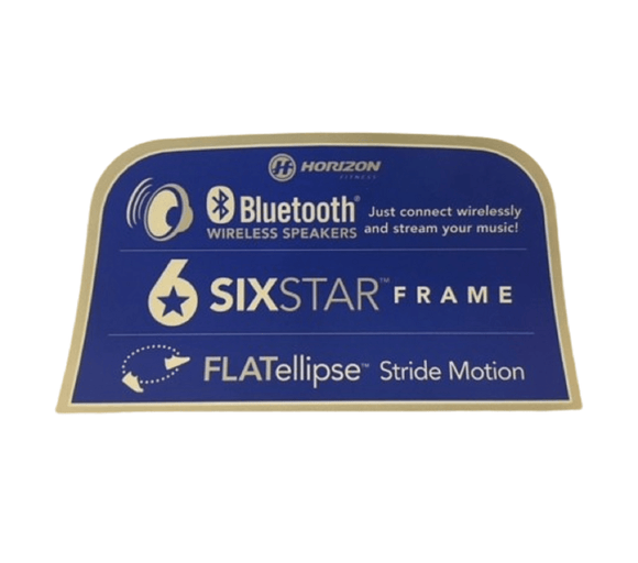 Horizon Fitness EX59-3 - EP716 EX59-3 - EP716 - EP283 Elliptical Console Overlay Pop Sticker 1000419667-hydrafitnessparts