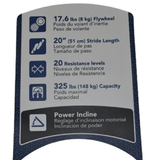 Horizon Fitness EX79-02 - EP566 Elliptical Sales Label 1000224544-hydrafitnessparts