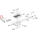 Horizon Fitness Elite E7 - EP585 Elite E9 - EP586 Elliptical Link Arm Decorated Label 1000328900-hydrafitnessparts