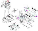 Horizon Fitness Elite Series Treadmill Rear Console Bottom Cover 001047-DA-hydrafitnessparts