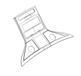 Horizon Fitness Elite T5 Treadmill Console Overlay Set Semi Assembly 1000403593-hydrafitnessparts