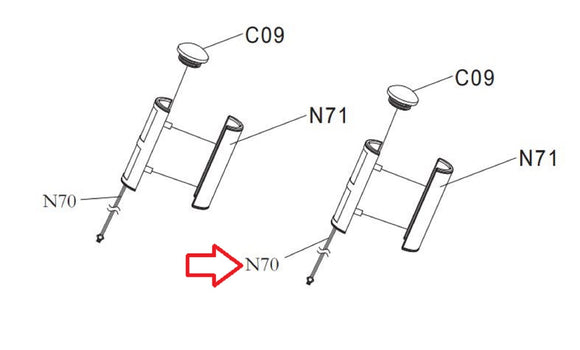 Horizon Fitness Matrix EP565 FW207 Elliptical Pulse Sensor Wire Part of Kit-hydrafitnessparts
