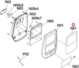 Horizon Fitness Rower Display Console Overlay 1000409234-hydrafitnessparts