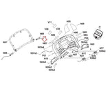 Horizon Fitness T101-5 T202-4 Treadmill Left Console Membrane Keypad 1000400016-hydrafitnessparts
