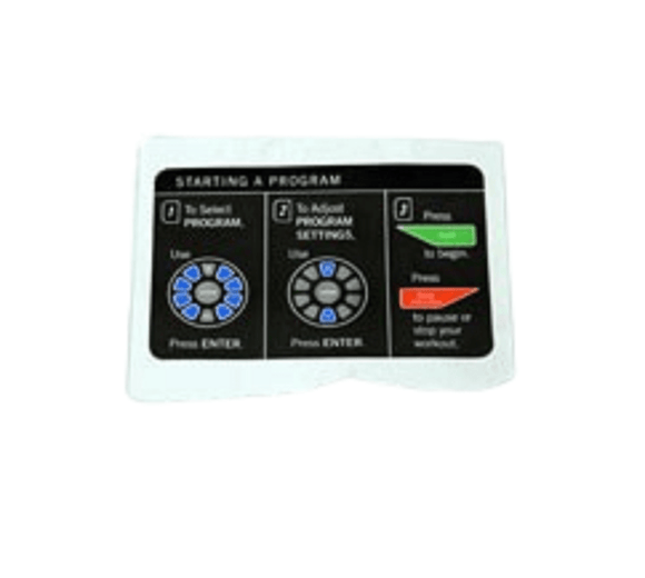 Horizon Fitness T7.6 Treadmill Left Console Decal 1000204820-hydrafitnessparts