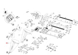 Horizon Fitness TM1021 PTM1021 PTM1021B Treadmill Left Console Mast Set Semi Assembly 1000468282-hydrafitnessparts