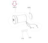 Horizon Fitness TM1030B TM1030 TM726 TM492 Treadmill DC Drive Motor Set Semi Assembly 1000418971-hydrafitnessparts