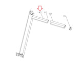 Horizon Fitness TM633 TM622 TM623 Treadmill Right Console Mast Set Semi Assembly 1000102170-hydrafitnessparts
