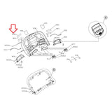 Horizon Fitness TM726 TM492 Treadmill Left Manipulate Overlay 1000402588-hydrafitnessparts