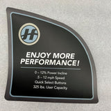 Horizon Fitness TM726 TM492 Treadmill Reading Rack Right Pop Sticker 1000413740-hydrafitnessparts