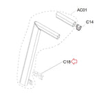 Horizon Fitness TM734 TM486 Treadmill Left Fixing Plate 1000417794-hydrafitnessparts