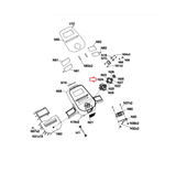 Horizon Fitness TM758 TM758B TM1021 TM1000C TM499G TM1039 Treadmill Left Upper Key 1000437814-hydrafitnessparts