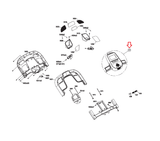 Horizon Fitness TM758B TM1000B Treadmill Upper Console Overlay set Semi Assembly 1000453634-hydrafitnessparts