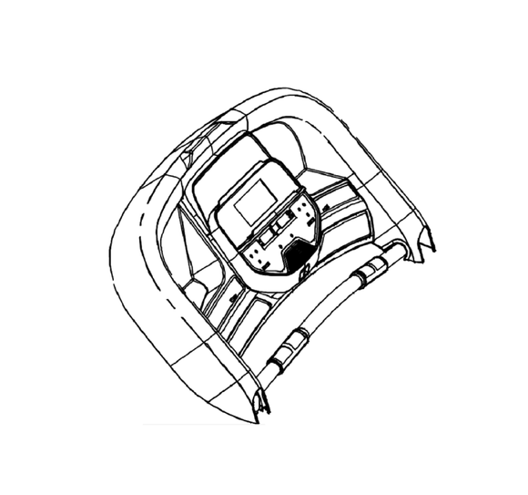 Horizon Fitness TM761 TM1004 Treadmill Display Console Set Semi Assembly 1000444633-hydrafitnessparts