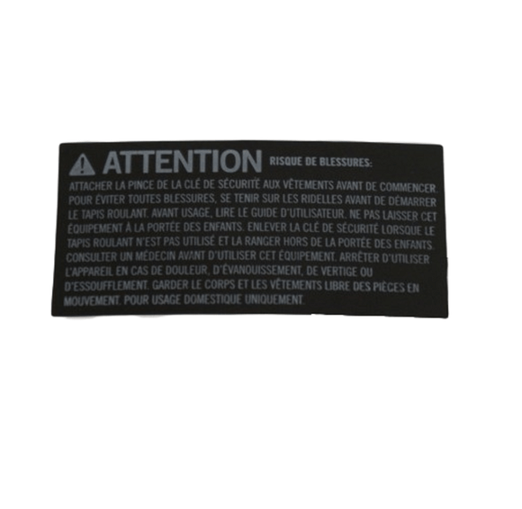 Horizon Fitness Tm688 Adventure 3-02 Treadmill Warning Label White Word 1000217183-hydrafitnessparts