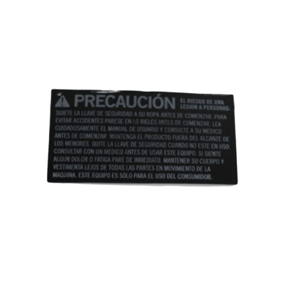 Horizon Fitness Tm688 Adventure 3-02 Treadmill Warning Label White Word Or black 1000217184-hydrafitnessparts