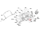 Horizon Fitness Treadmill Left Speaker Cover 1000402578-hydrafitnessparts