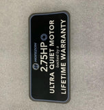 Horizon Fitness Treadmill Motor Hood Shroud Cover Pop Sticker 1000413741-hydrafitnessparts