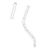 Horizon Merit Fitness EP230B EP230D EP230C EP230 E901-SM Elliptical Left Upper Handlebar Set 1000094002-hydrafitnessparts