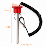 Magnetic Red Weight Stack Pin For Cable Gym Commercial & Home Gym Pins Pop Knob