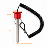 Magnetic Red Weight Stack Pin For Cable Gym Commercial & Home Gym Pins Pop Knob