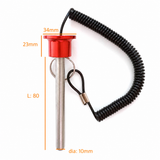 Magnetic Red Weight Stack Pin For Cable Gym Commercial & Home Gym Pins Pop Knob