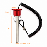 Magnetic Red Weight Stack Pin For Cable Gym Commercial & Home Gym Pins Pop Knob