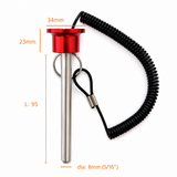 Magnetic Red Weight Stack Pin For Cable Gym Commercial & Home Gym Pins Pop Knob