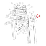 Landice 70 Series Treadmill Console Right Black End Cap 70572-hydrafitnessparts