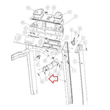 Landice 70 Series Treadmill Right Handrail Endcap 70581-hydrafitnessparts