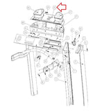 Landice Treadmill Console Cup Support Shroud Cover 70522-TOP-hydrafitnessparts