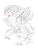 Life Commercial 1750 1250 2450 Treadmill Left Inner Handrail Cover 445496-hydrafitnessparts