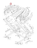 Life Commercial 1750 1250 2450 Treadmill Left Outer Handrail Cover 445497-hydrafitnessparts