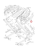 Life Commercial 1750 1250 2450 Treadmill Right Outer Handrail Cover 445495-hydrafitnessparts