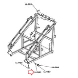 Life Fitness 95PS-ALLXX-XX03RF Stepper Frame Wheel Upright Shaft 9257000-hydrafitnessparts