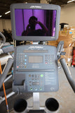 Life Fitness CLSC Club Series Integrity w TV CLB125 Upright Stationary Bike-hydrafitnessparts