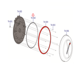 Life Fitness GER-ALLLX-101PF Rower Large Tank Seal 0k106-10046-0000-hydrafitnessparts