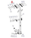 Life Fitness Parabody G5 Home Gym Pulley Bracket L 2-3/8"x1x1" LEA6533501-hydrafitnessparts