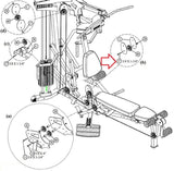 Life Fitness Parabody Home Gym Hex Head Bolt 3/8"x16-3 3/4" ACUDA1E03813416NB-hydrafitnessparts