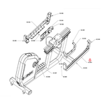 Life Fitness Stationary Bike Left Seat Rail Shroud Cover 1002619-2400-hydrafitnessparts