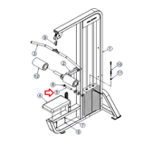 Life Fitness Strength System Shaft 1 Diameter x 4.88 7358201-hydrafitnessparts