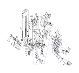 Life Fitness Strength System Tibia Adjustment Custom Handle Weldment 7322499-hydrafitnessparts