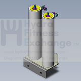 Life Fitness Summit Trainer 95L CLSL Stepper Load Resistor Assembly AK68-00108-0000-hydrafitnessparts