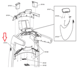 Life Fitness Treadmill Console Cup Holder Accessory Tray AK65-00086-2400-hydrafitnessparts