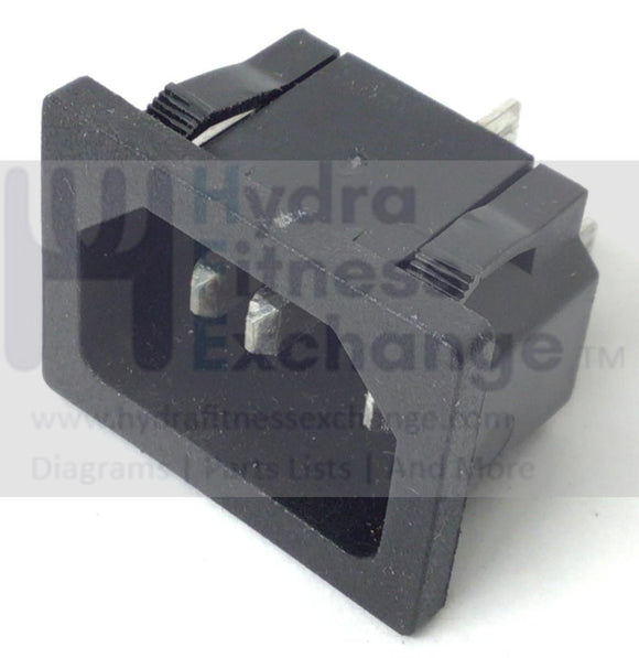 LifeSpan Treadmill Elliptical Power Socket Inlet Entry Plug In 407202250150001-hydrafitnessparts
