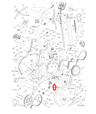 Lifecore 1050UBS Upright Bike Weighted Flywheel Pulley-hydrafitnessparts