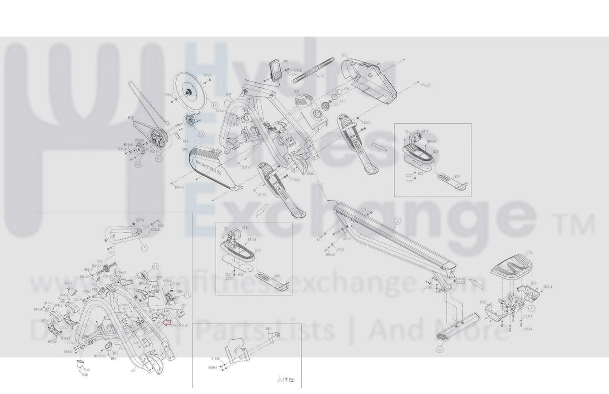 Matrix Commercial AR11 Rower Power Control Board H002 1000353500 ...