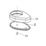 Matrix Commercial Strength System Plastic Foot Pad 1000310012-hydrafitnessparts