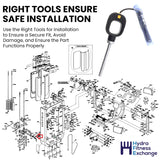 Matrix Commercial Strength System Weight Adjustment Pin Assembly 1000398254-hydrafitnessparts