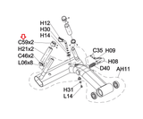 Matrix Fitness AS1845 GM108 GM107 Strength System Grip End Cap 1000404035-hydrafitnessparts
